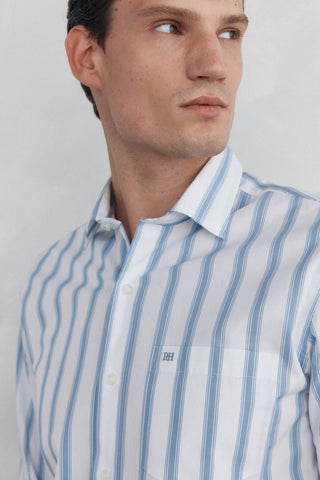 Camisa Manga Larga Estampado Rayas