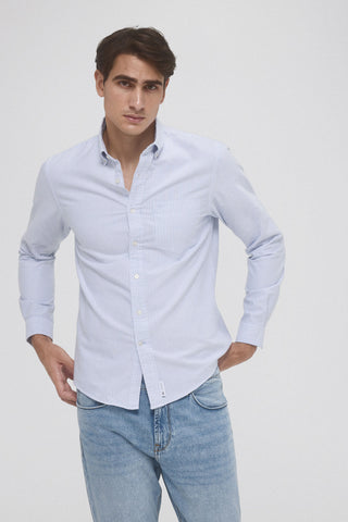 Camisa Slim Fit de Algodón