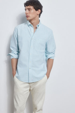 Camisa Slim Fit de Algodón