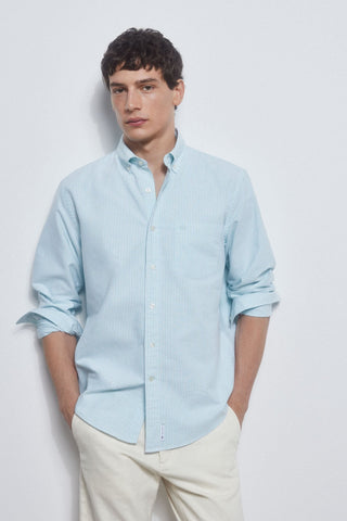 Camisa Slim Fit de Algodón