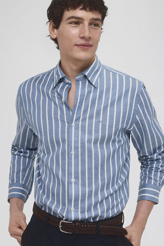 Camisa Slim Fit de Algodón