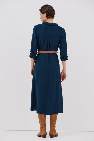 Vestido Camisero con Detalle Cinturón