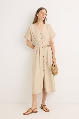 Vestido Camisero con Cinturón