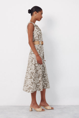 4.T.Ki.Vestido Cinturon.