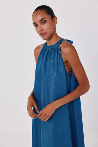Vestido Vaquero Halter.