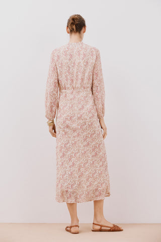 Vestido Cruzado con Estampado Floral