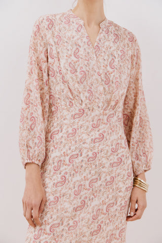 Vestido Cruzado con Estampado Floral