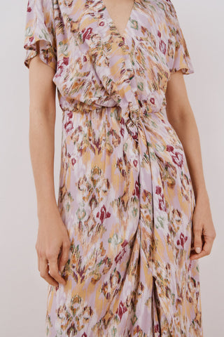 Vestido Manga Corta con Estampado