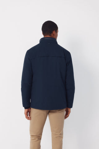Long Jacket with Water-Resistant Fabric