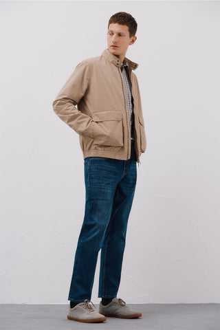 Chaqueta Regular Fit con Bolsillos Delanteros