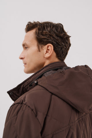 Chaqueta Regular Fit Acolchada con Bolsillos