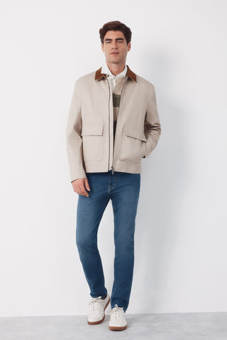 Cazadora Contrast Collar.