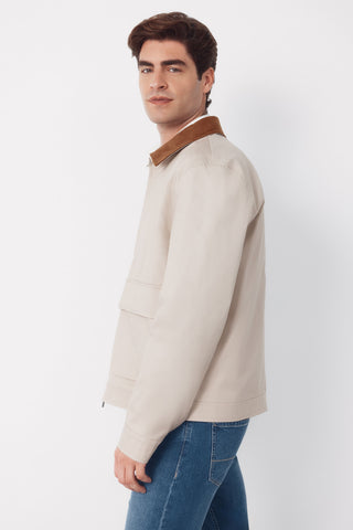 Cazadora Contrast Collar.
