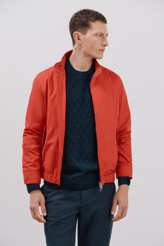 Chaqueta Cuello Alto con Bolsillos