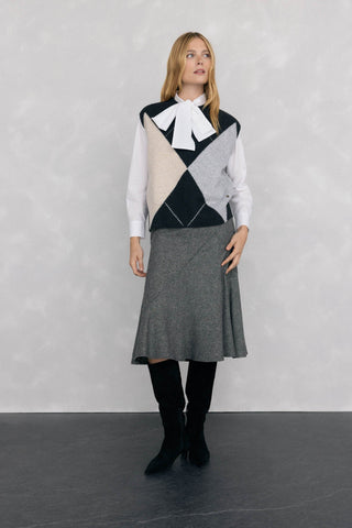 Botas Alta de Tacón con Efecto Ante