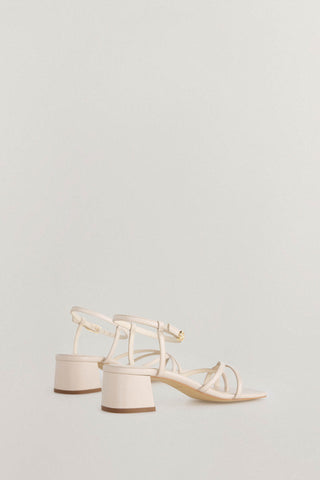 Sandalias de Tacón con Tiras Cruzadas