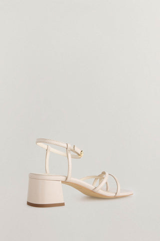 Sandalias de Tacón con Tiras Cruzadas