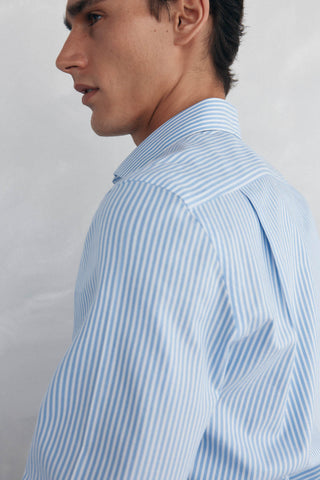 Camisa Manga Larga Estampado Rayas