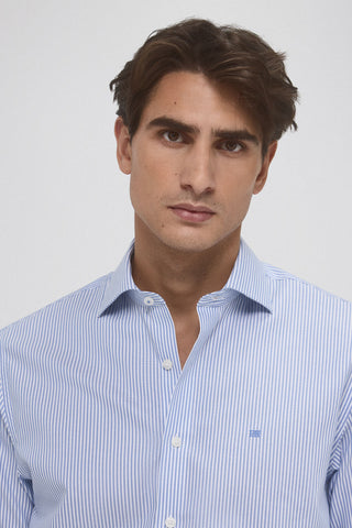 Camisa Slim Fit de Algodón