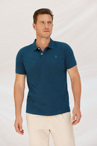 Polo Manga Corta Slim con Logo