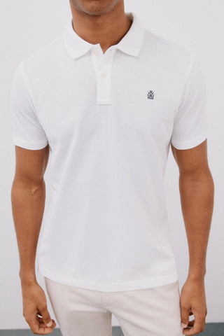 Polo Manga Corta Slim con Logo
