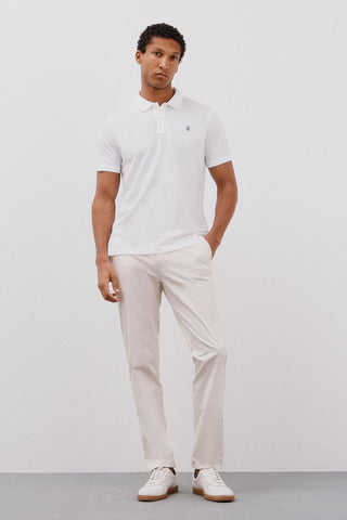 Polo Manga Corta Slim con Logo