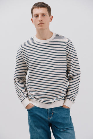 Sudadera Cuello Redondo de Rayas