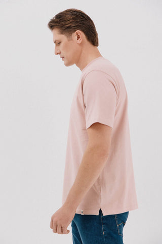 Camiseta Básica Cuello Redondo de Algodón