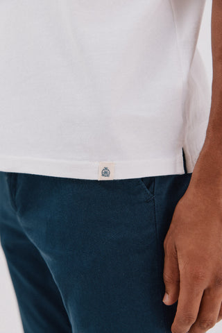 Camiseta Básica Cuello Redondo de Algodón