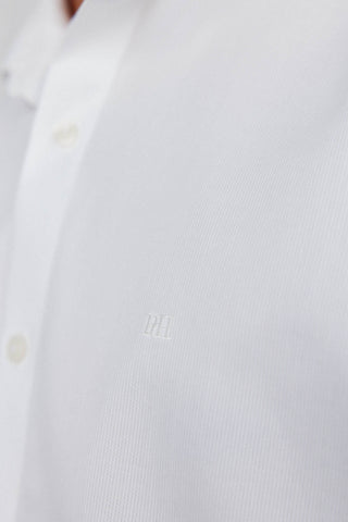 Camisa Manga Larga Slim Fit de Algodón