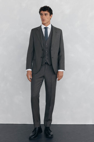 Camisa Manga Larga Slim Fit de Algodón