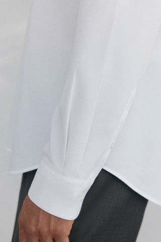 Camisa Manga Larga Slim Fit de Algodón