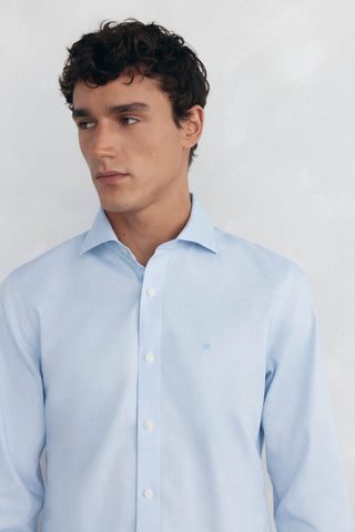 Camisa Manga Larga Slim Fit con Logo