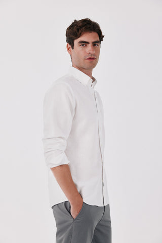 Camisa lino lisa.
