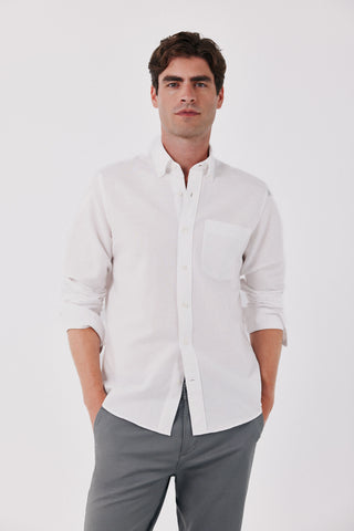 Camisa lino lisa.