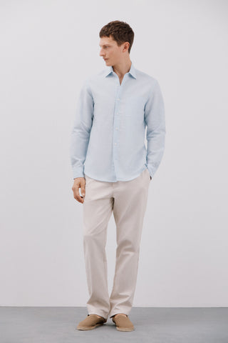 Camisa Manga Larga con Bolsillo