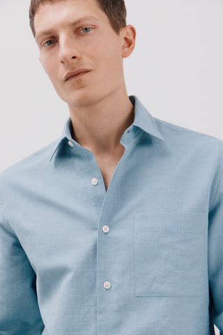 Camisa Manga Larga con Bolsillo