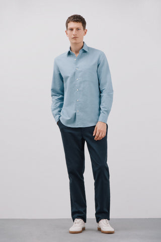 Camisa Manga Larga con Bolsillo