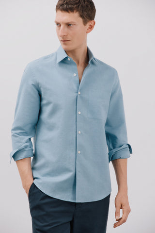 Camisa Manga Larga con Bolsillo