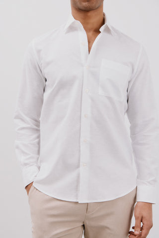 Camisa Manga Larga con Bolsillo