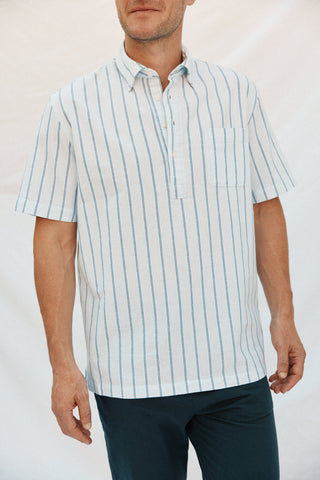 Camisa Manga Corta Estampado Rayas