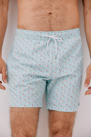 Bañador con Cintura Elástica Estampado