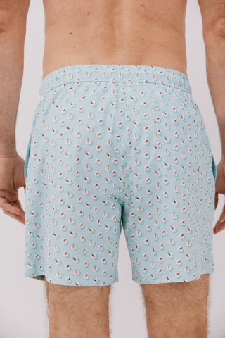 Bañador con Cintura Elástica Estampado