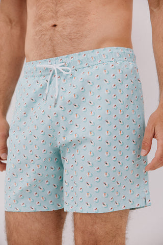 Bañador con Cintura Elástica Estampado