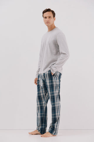 Set de Pijama 2 Piezas Estampado Cuadros