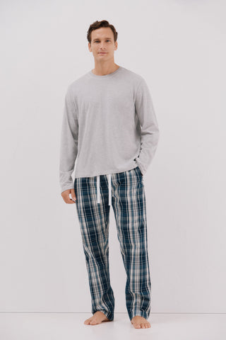 Set de Pijama 2 Piezas Estampado Cuadros