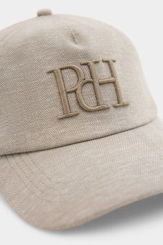 Gorra Lisa Algodón Lino Logo.