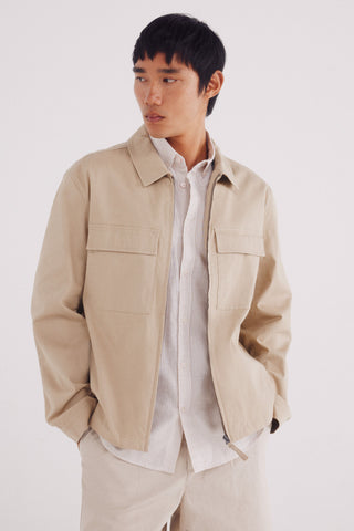 Camisa con Bolsillos Delanteros Algodón