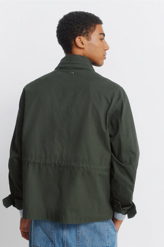 High Neck Short Jacket with Pockets