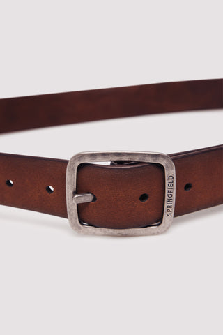 Cinturón Reversible con Hebilla Métalica, Hombre